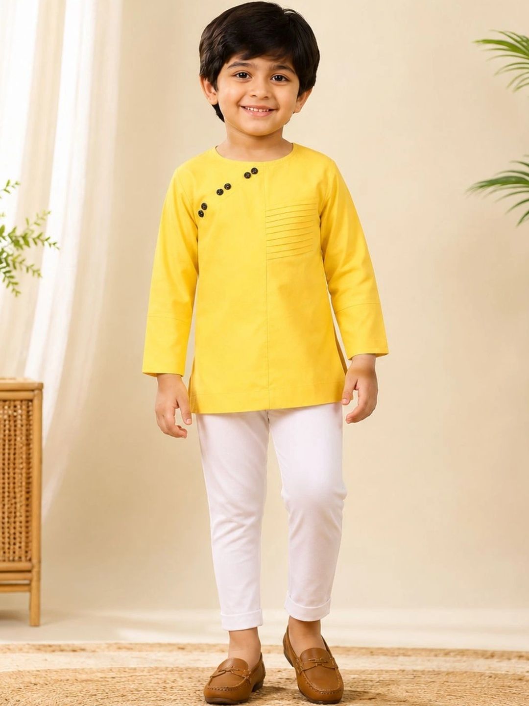 NINOS Boys Angrakha Kurta with Pyjamas-picture-50