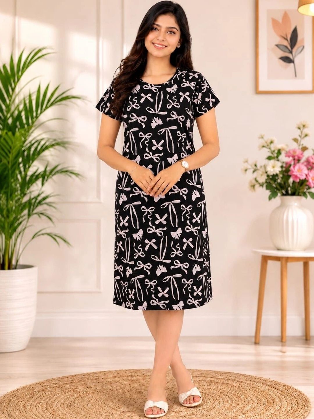 SKIIN BY TIBER Printed Nightdress-picture-34