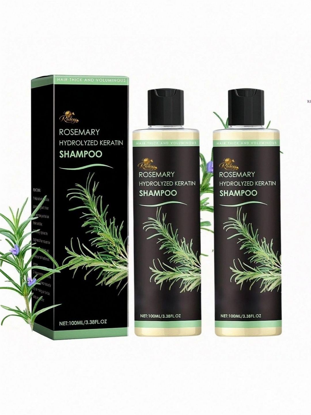 ridoy Set Of 2 Kerarose Rosemary Shampoo For Hair Growth - 100 ml Each-picture-16