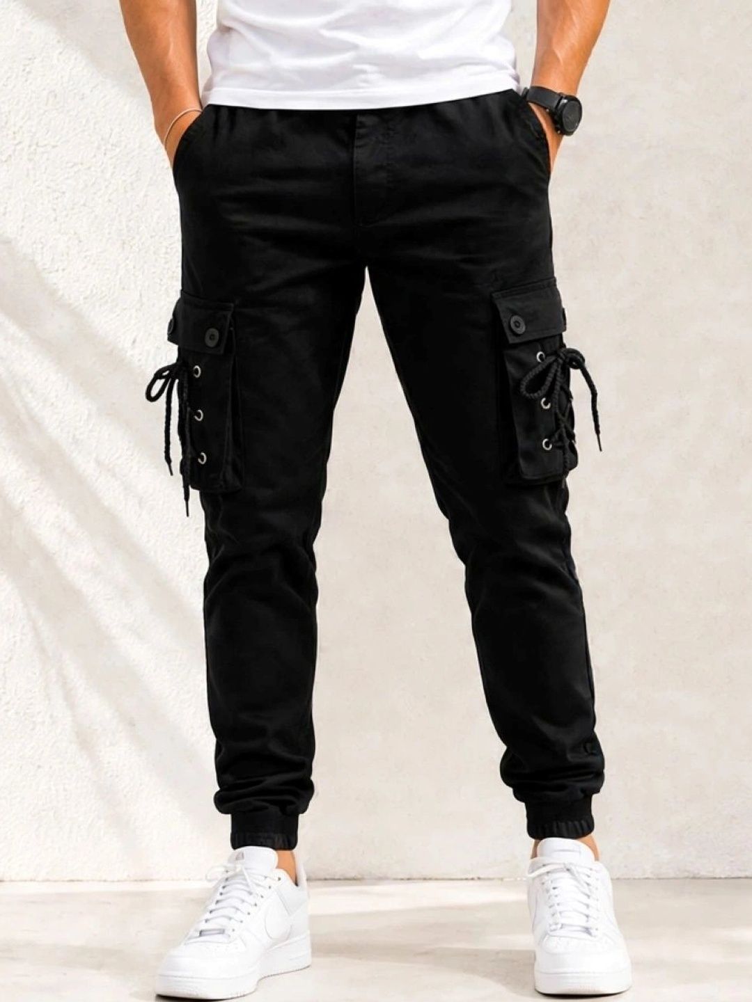 HERE&NOW Men Classic Easy Wash Cargos Trousers-picture-26