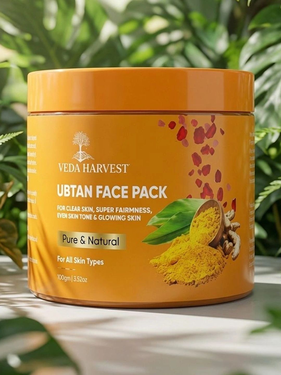 Veda Harvest Ubtan Glow Face Pack For Glowing Skin- 100 g-picture-44