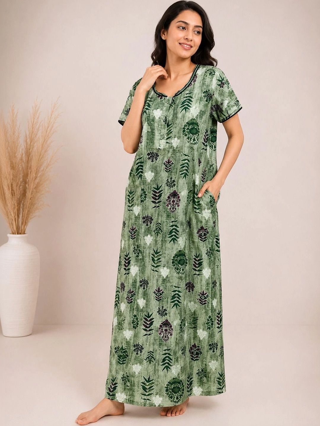 Sukhraa Printed Maxi Nightdress-picture-25