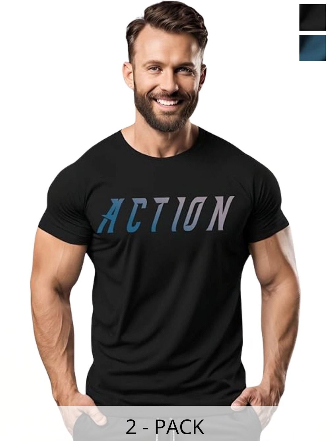 3Colors Men Typography 2 Printed Moisture Wicking T-shirt-picture-33