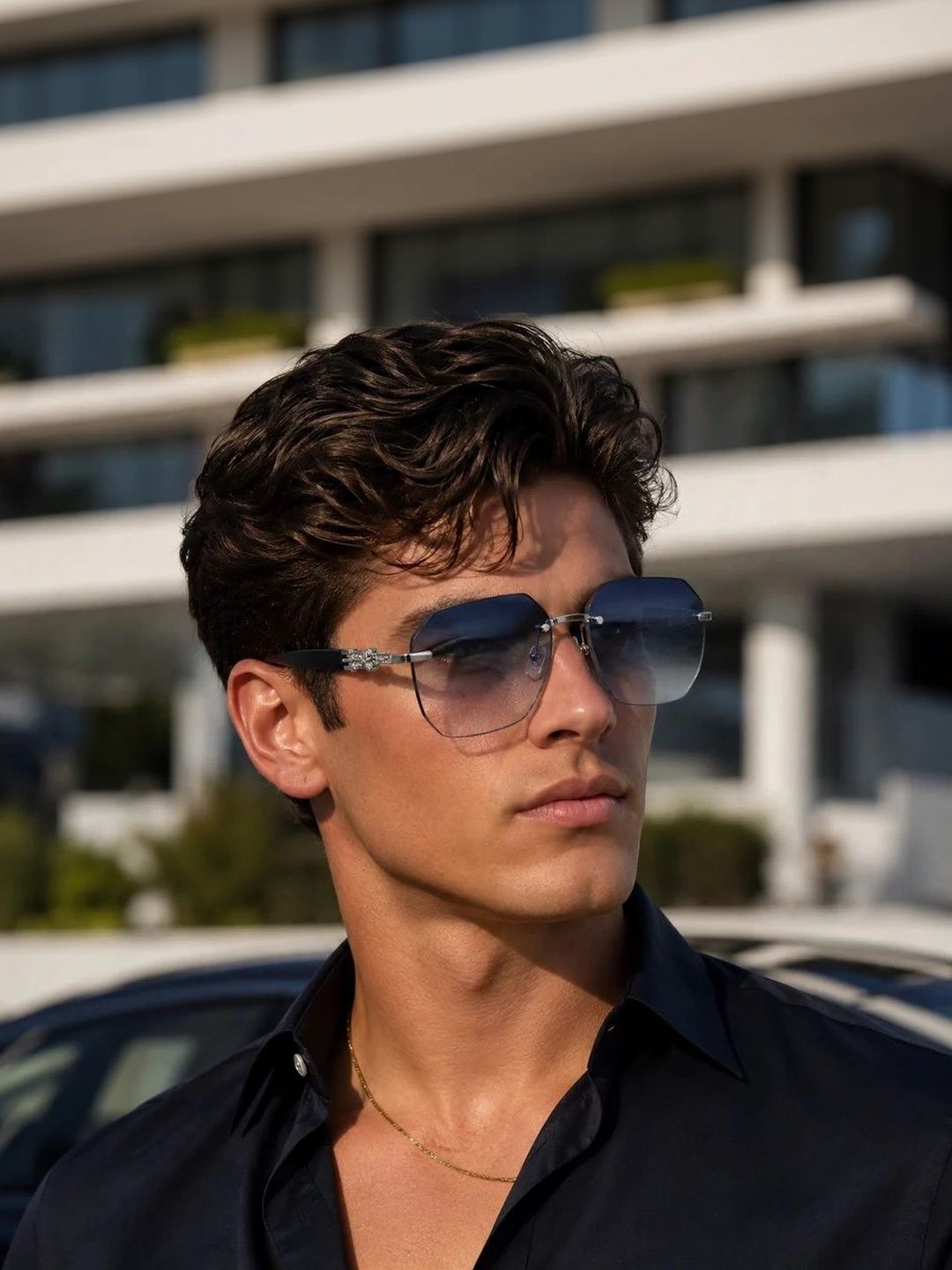 ZAADRAN Unisex Blue Lens & Gunmetal-Toned Other Sunglasses with-image-37