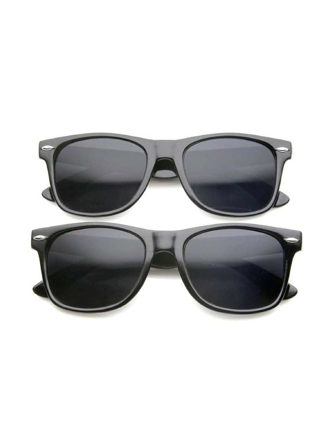 EYELLUSION Women Black Lens & Black Wayfarer Sunglasses with-picture-36