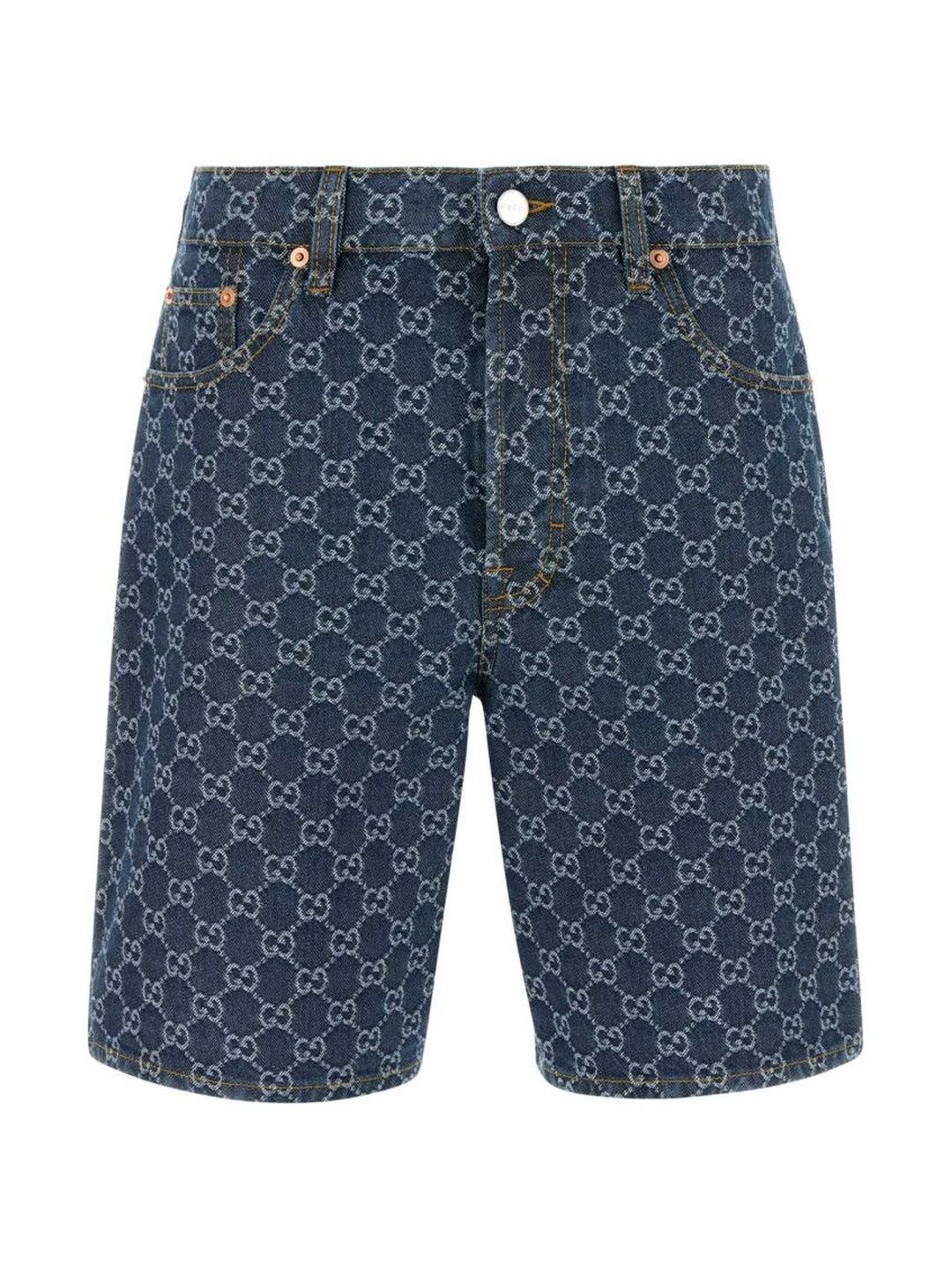 Gucci Women Printed Low-Rise Denim Shorts-picture-58