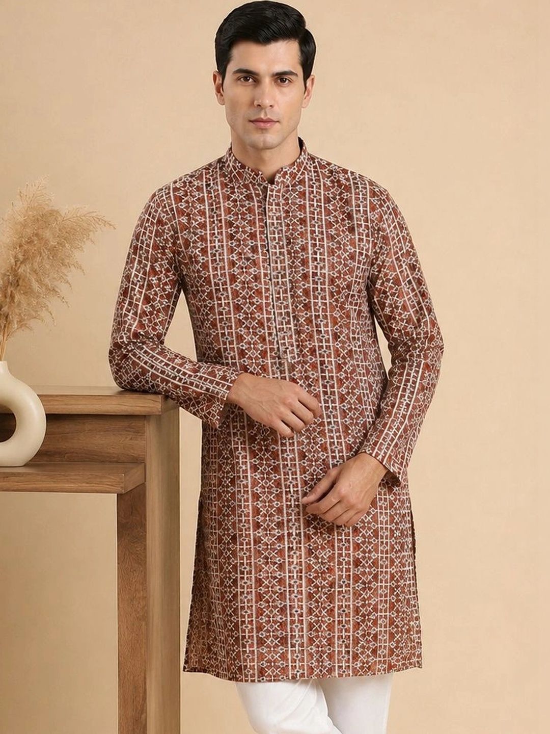 House of Pataudi Men Kurta-picture-44