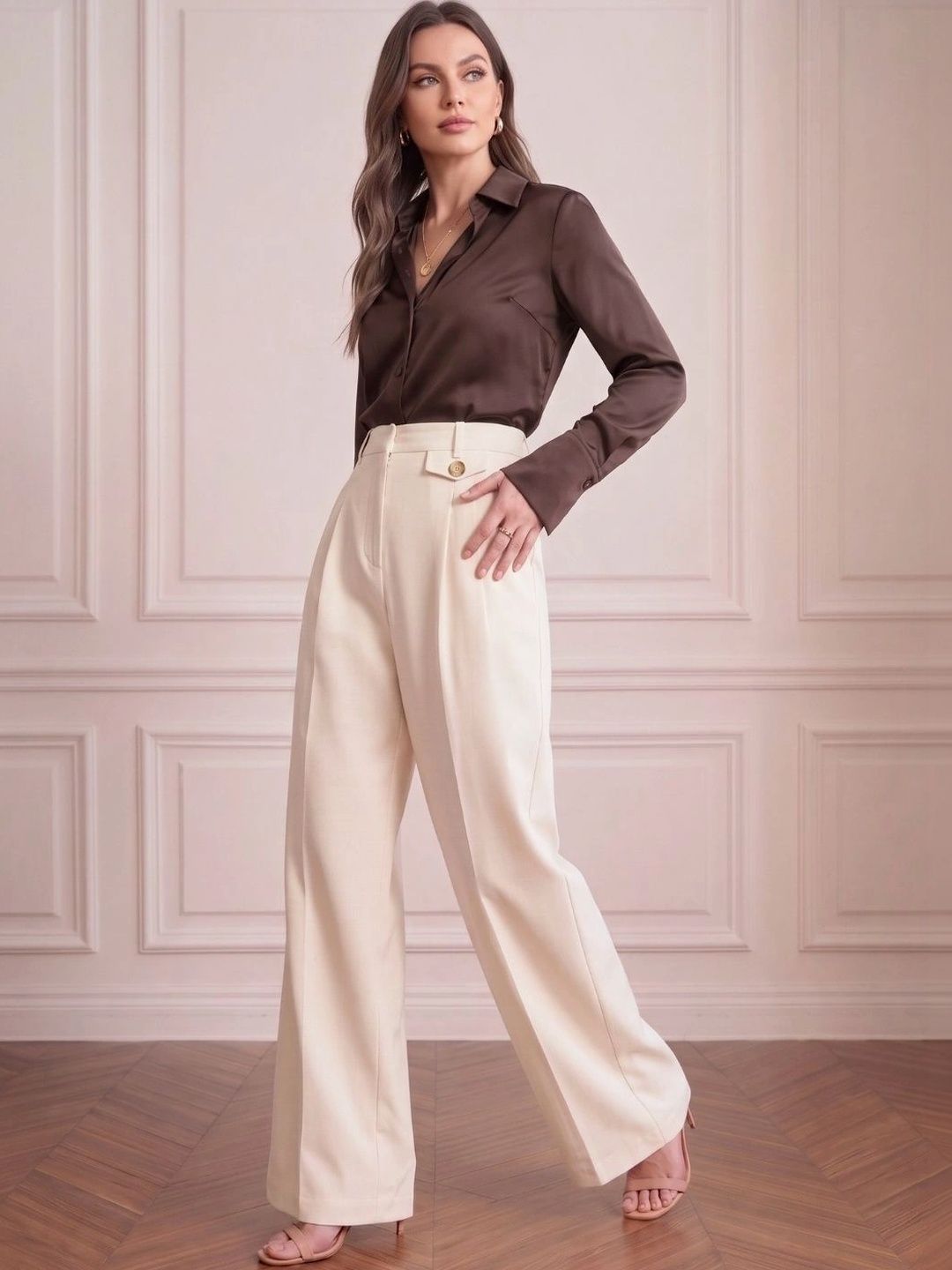 MAGRE Women High-Rise Trousers-picture-1