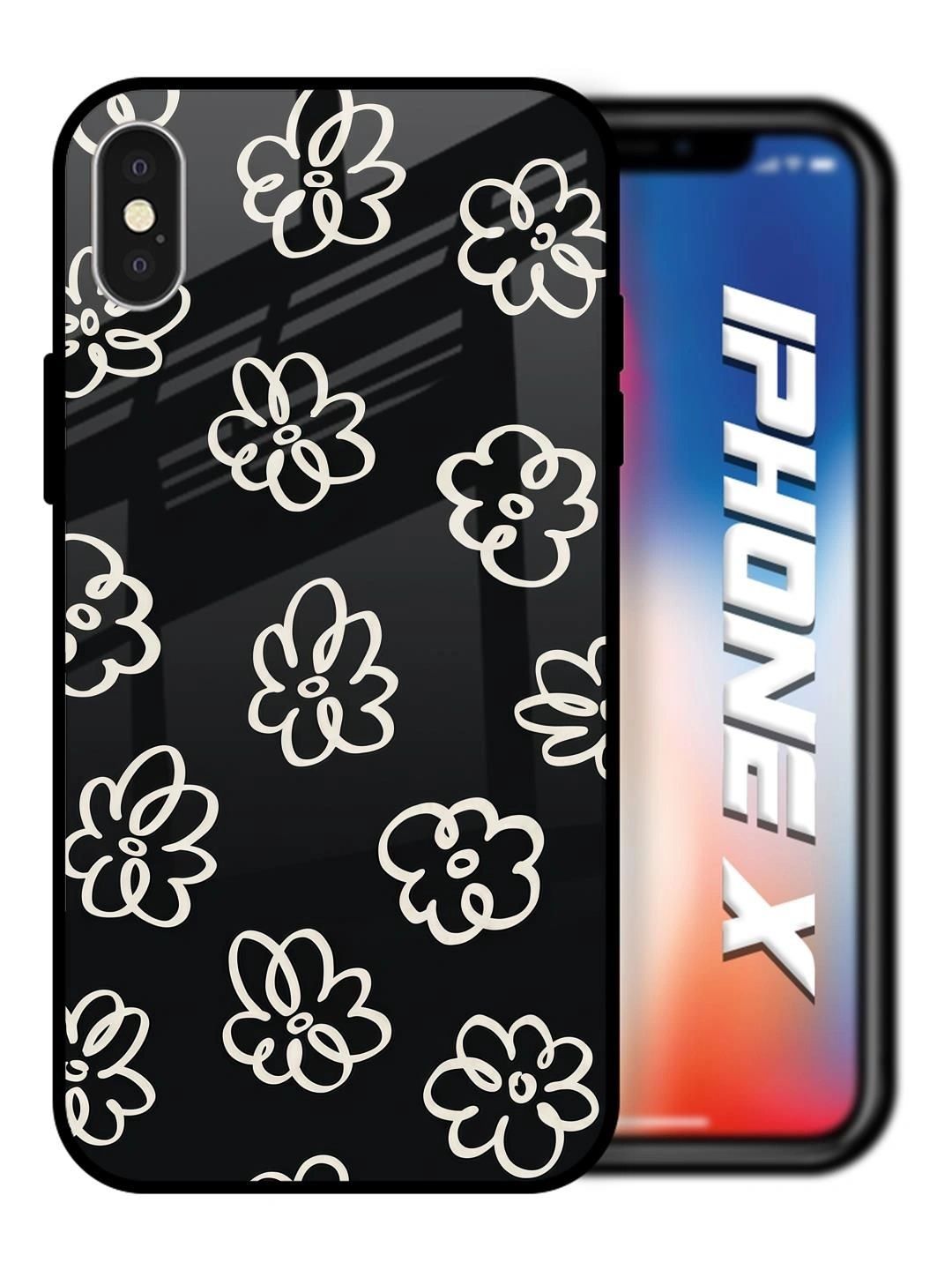 QRIOH Floral Printed iPhone X Back Case Mobile Accessories-picture-24