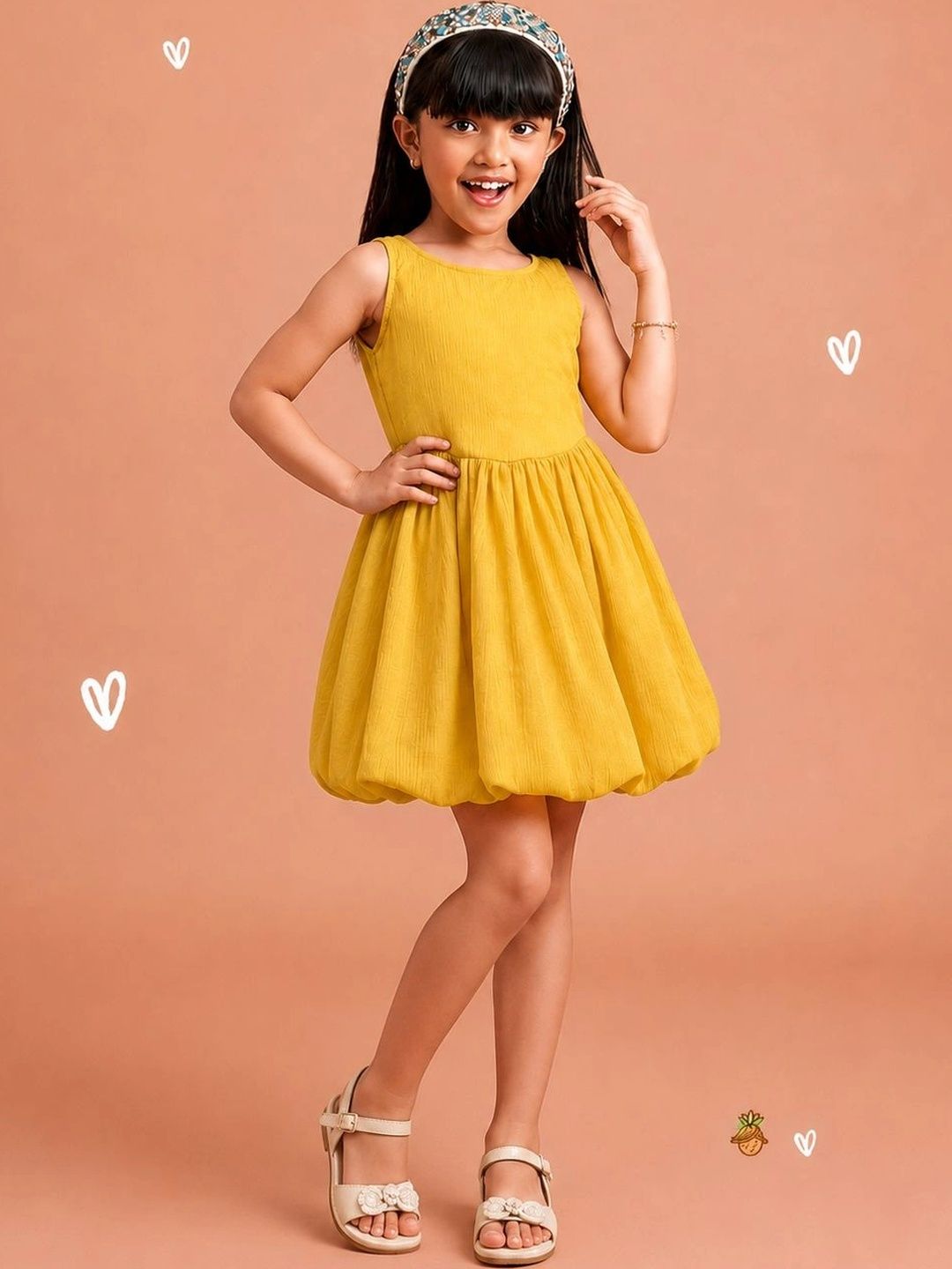 PURVAJA JUNIOR Chiffon A-Line Dress-image-40