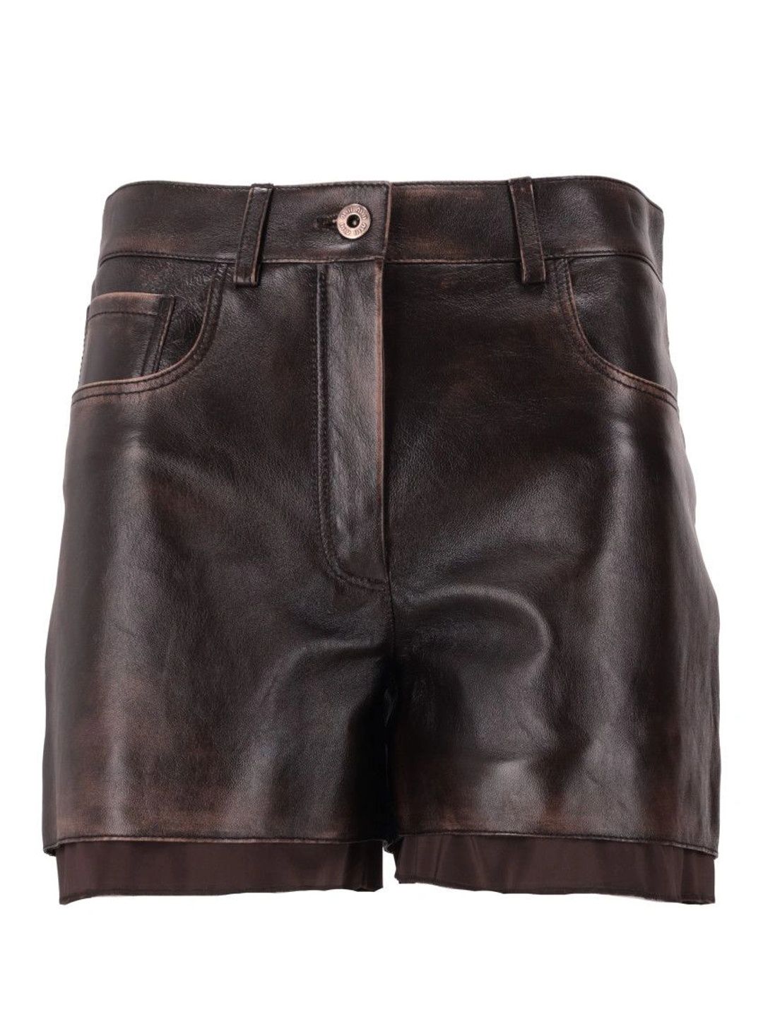 Miu Miu Women Washed Technology Shorts-image-39