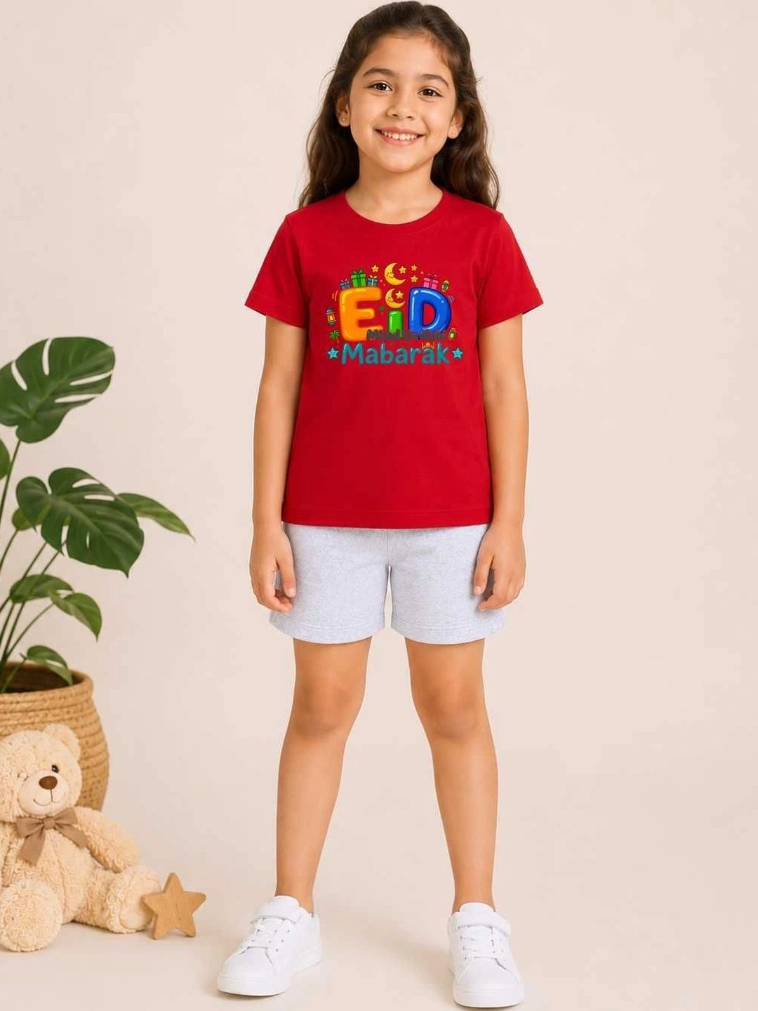 MALKIAT Girls Printed T-shirt with Shorts-picture-27