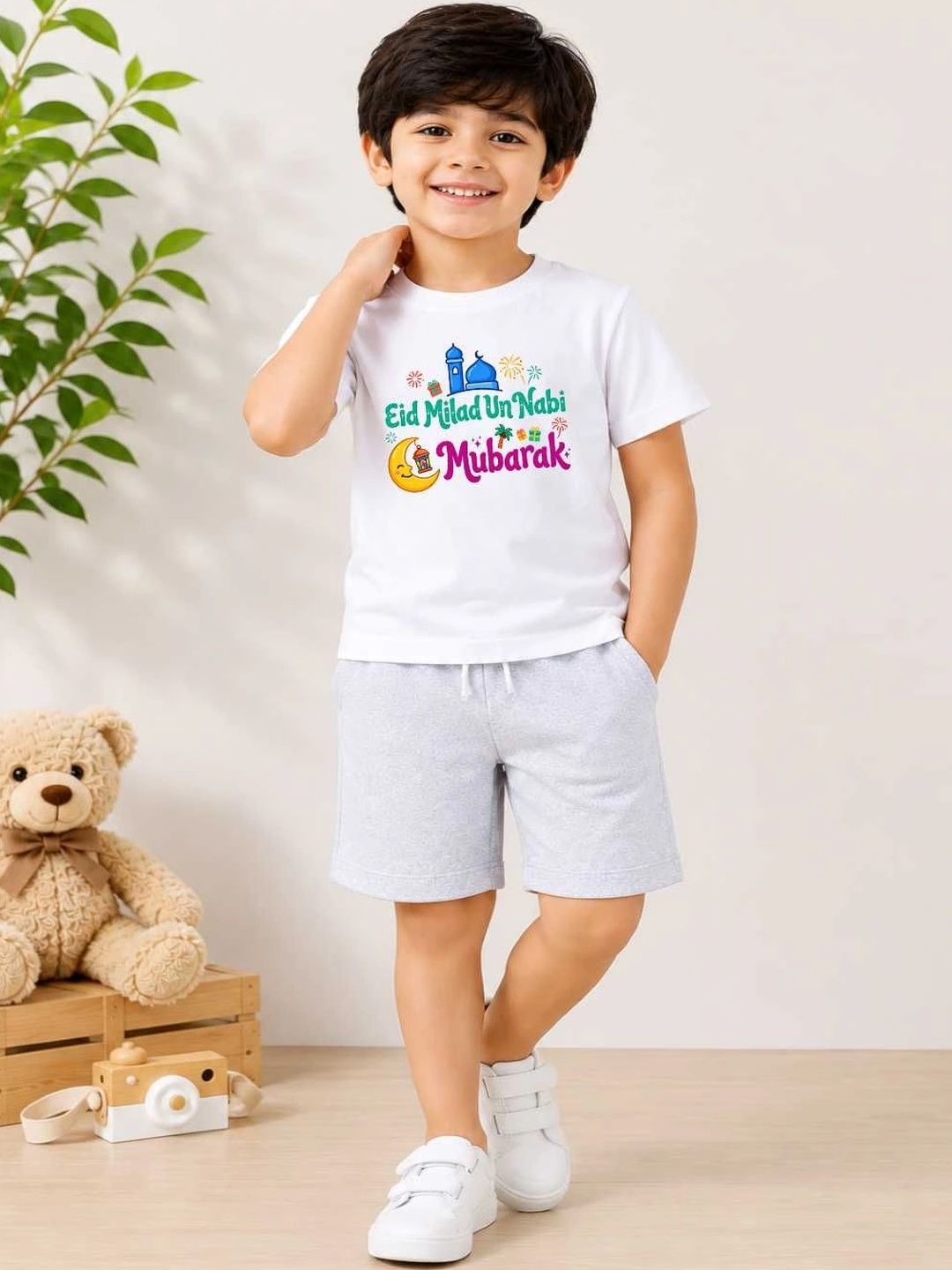 MALKIAT Boys Printed T-shirt with Shorts-picture-16