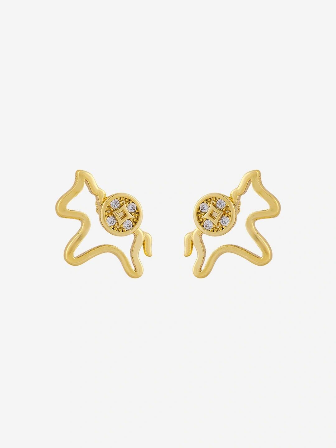 Kushal's Fashion Jewellery Animal Shaped Studs Earrings-picture-16