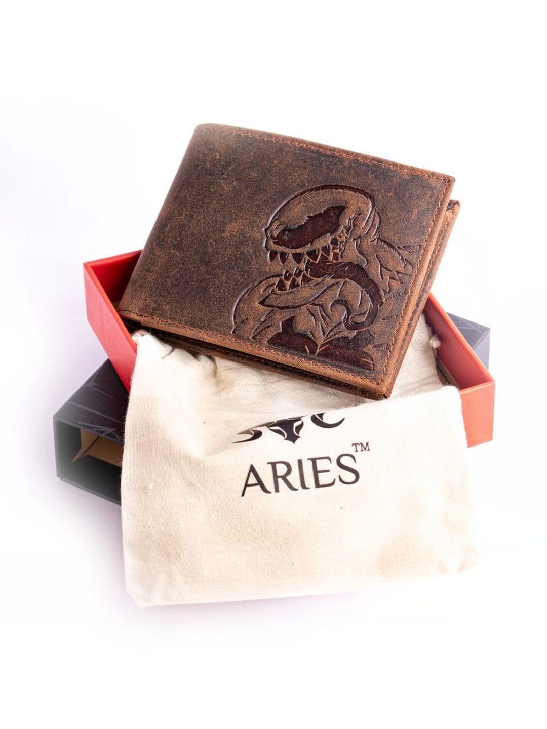 Aries Men Printed Embellished Leather Two Fold Wallet-picture-54