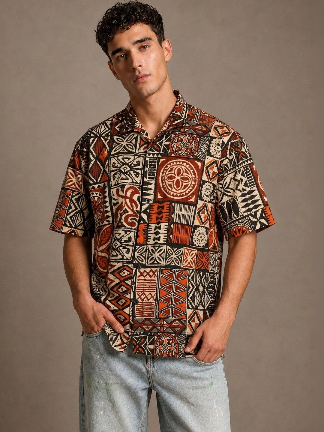 Mast & Harbour Men Classic Printed Casual Shirt-picture-27