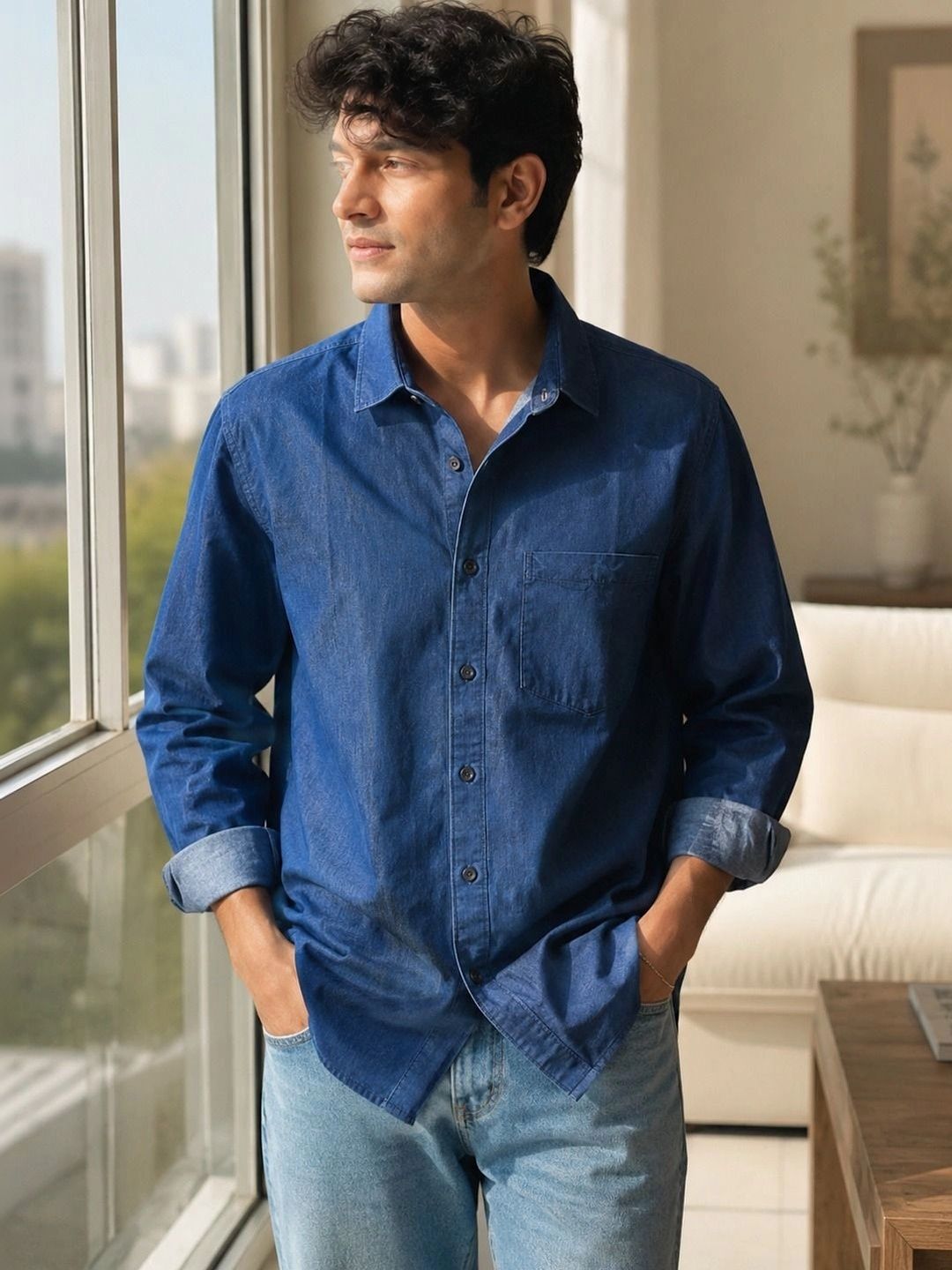 Jumi Enterprise Men Classic Casual Shirt-picture-43