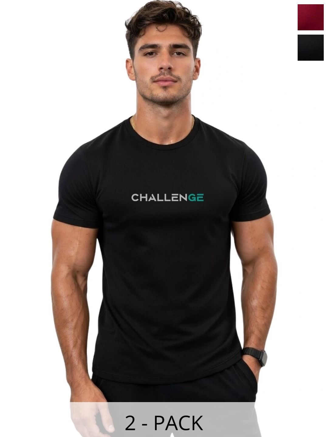 3Colors Men Typography 2 Printed Moisture Wicking T-shirt-picture-38