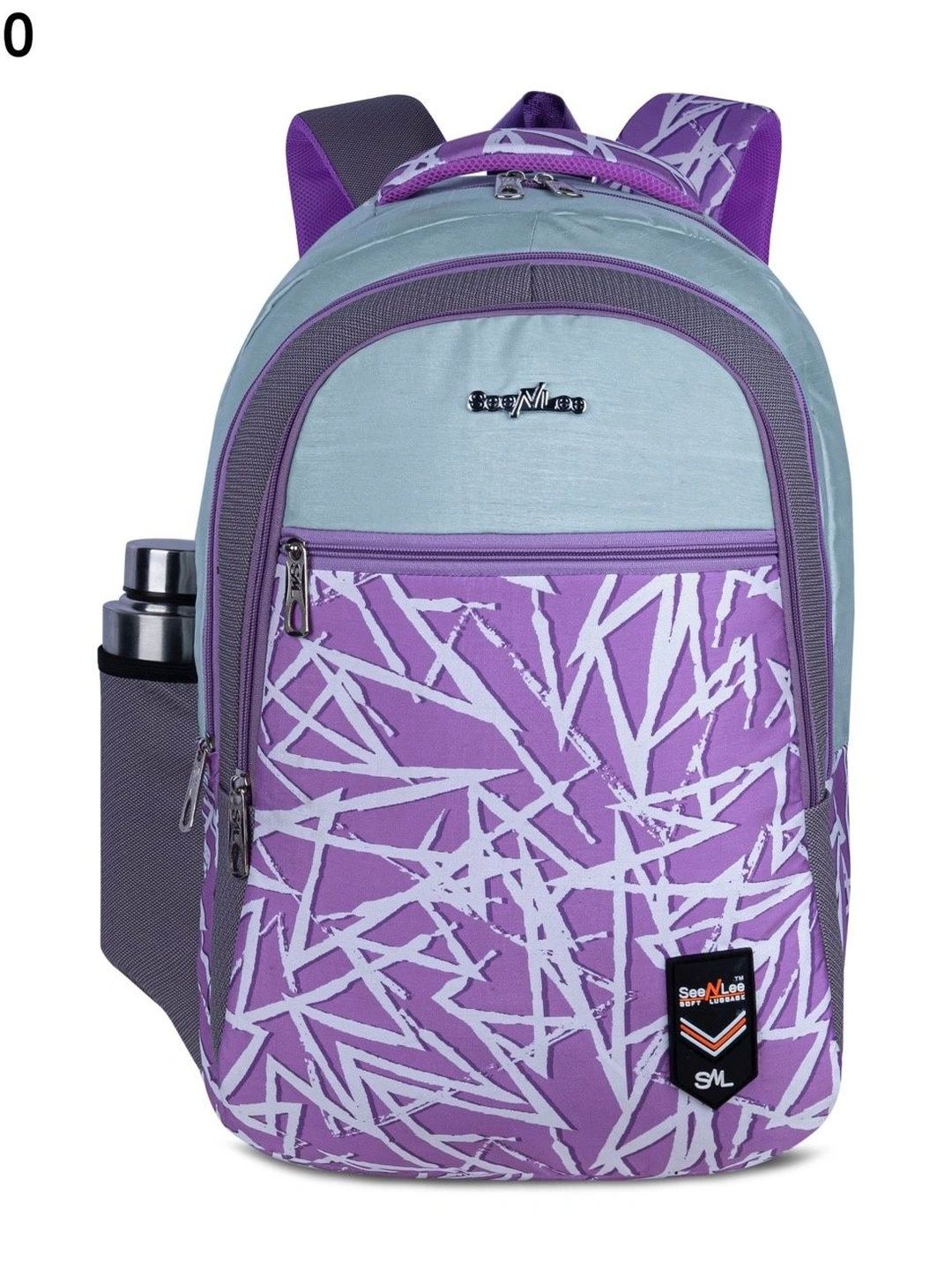 Seenlee Women Geometric Backpack with Compression Straps-image-16