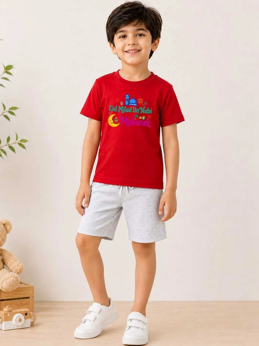 MALKIAT Boys Printed T-shirt with Shorts-picture-17