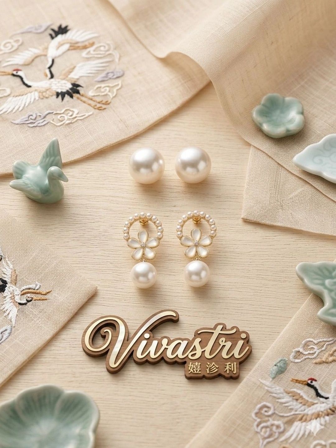 VIVASTRI Floral Drop Earrings-picture-58