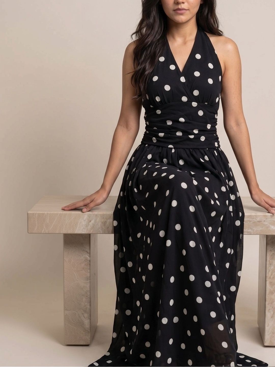 MASK Polka Dot Print Maxi Dress-picture-26