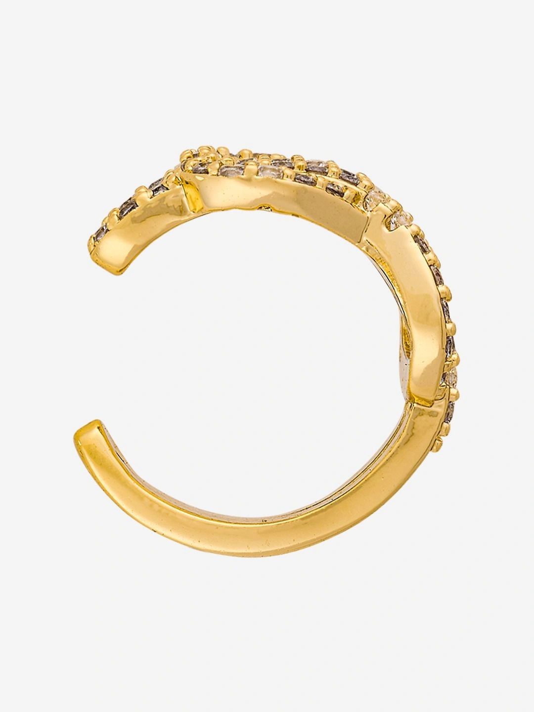 Kushal's Fashion Jewellery Geometric Ear Cuff Earrings-picture-36