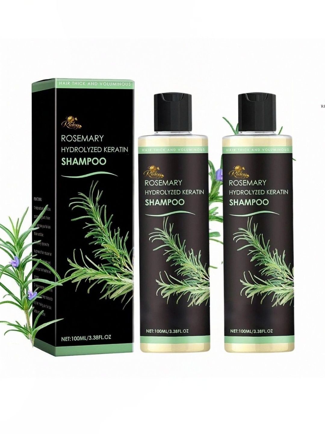 ridoy Set Of 2 Kerarose Rosemary Shampoo For Hair Growth - 100 ml Each-picture-54