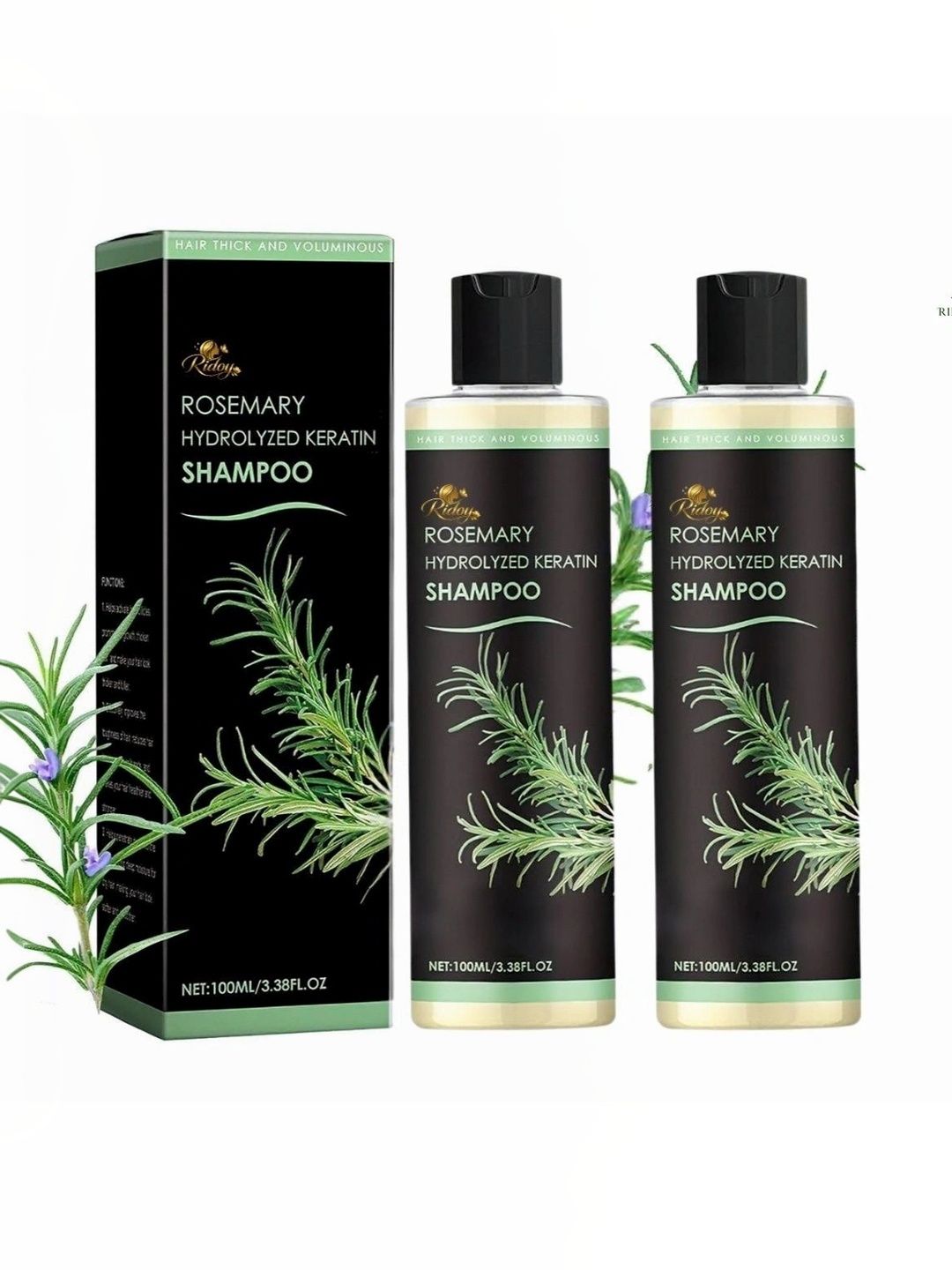 ridoy Set Of 2 Kerarose Rosemary Shampoo For Hair Growth - 100 ml Each-picture-44