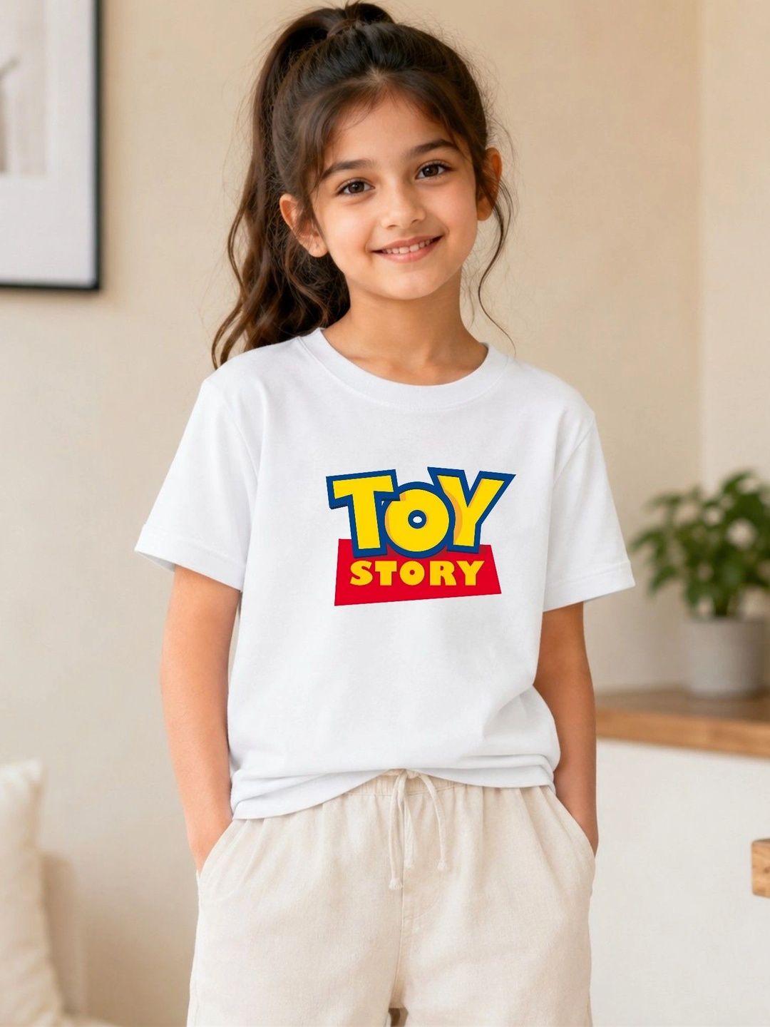 Disney By Miss and Chief Girls Toy Story Printed T-shirt-picture-28