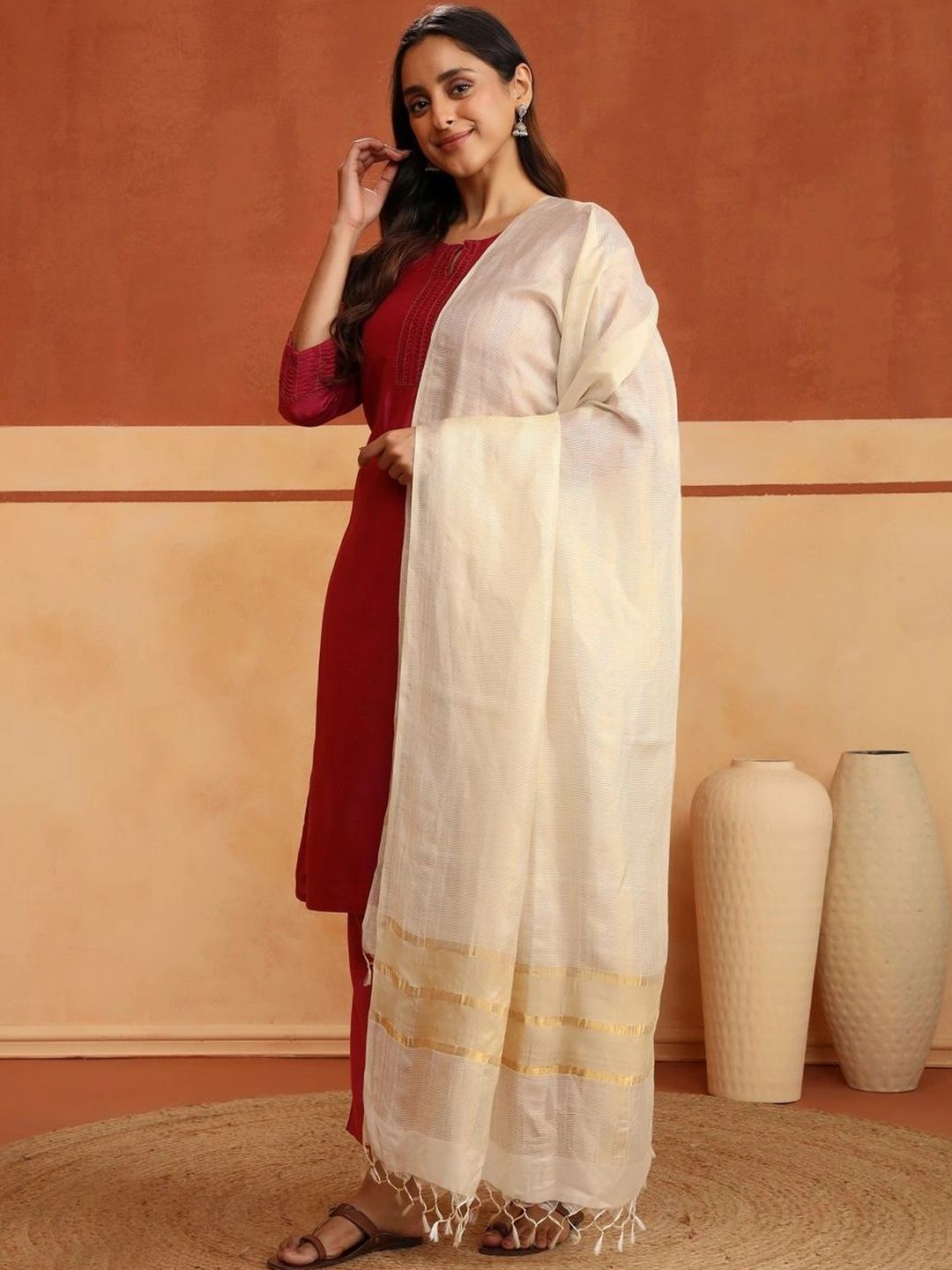Fabindia Woven Design Dupatta-picture-32