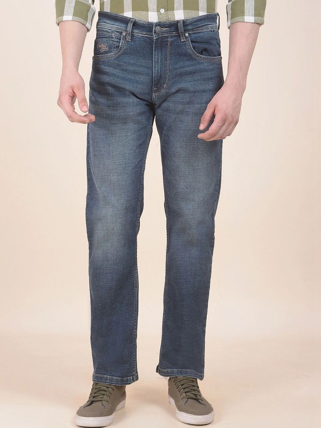 Cantabil Men Slim Fit Mid-Rise Stretchable Jeans-picture-39