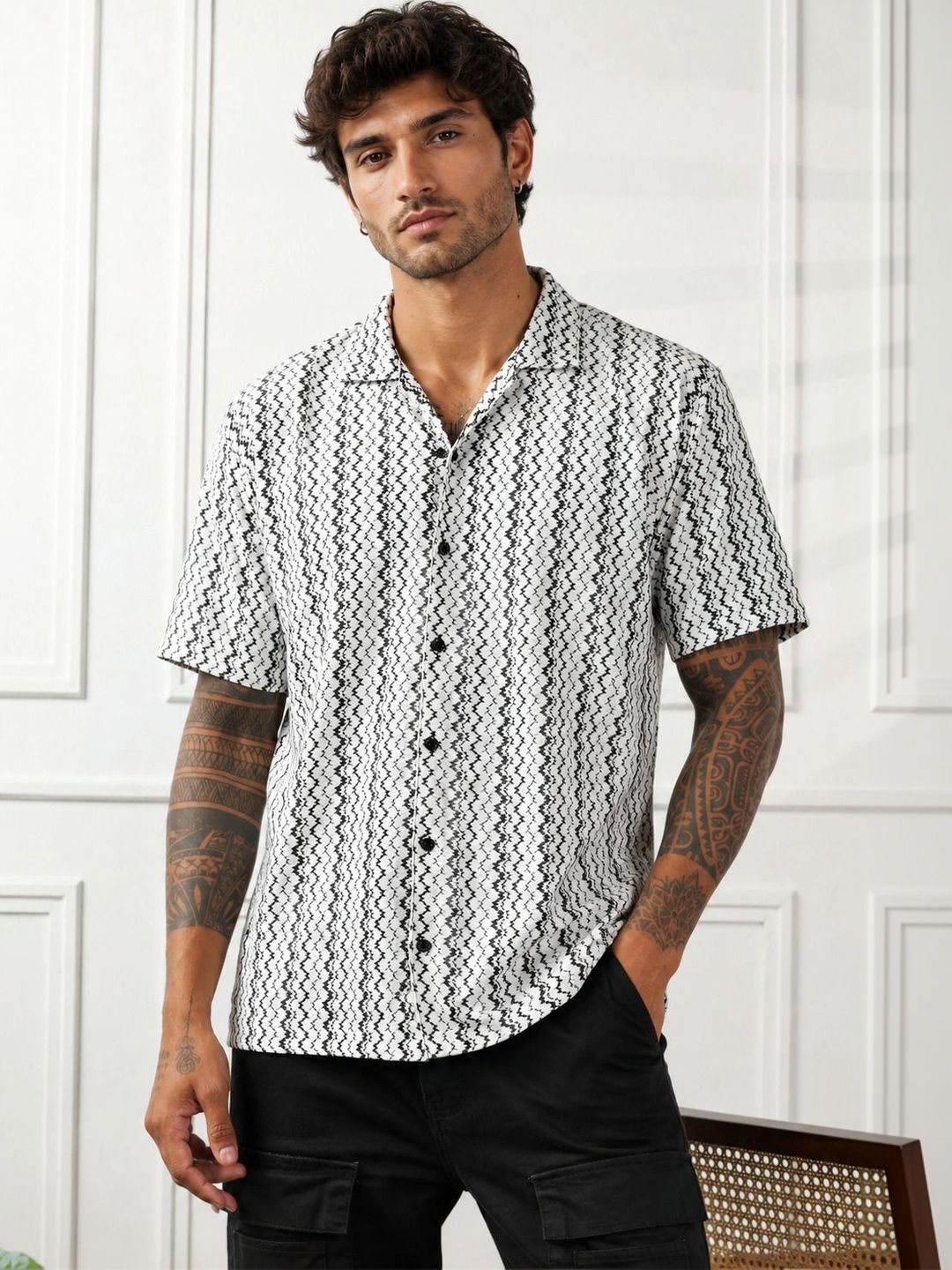 SZN Men Comfort Printed Casual Shirt-picture-23