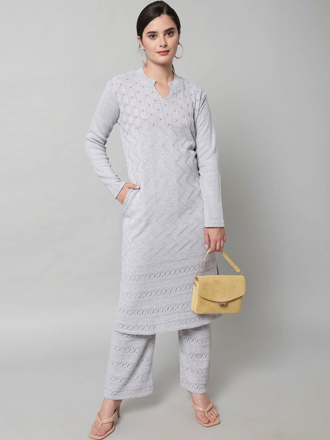 CANBLAR Women Regular Pure Cotton Kurta with Palazzos-picture-56