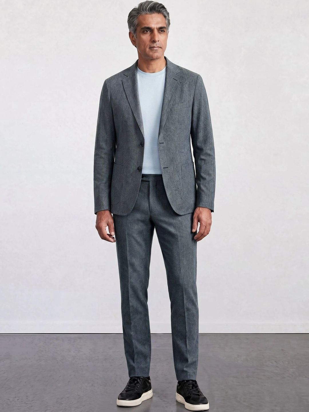 URBAN PERFORMANCE Notched Lapel Single-Breasted Super Slim Fit Formal Blazers-image-15