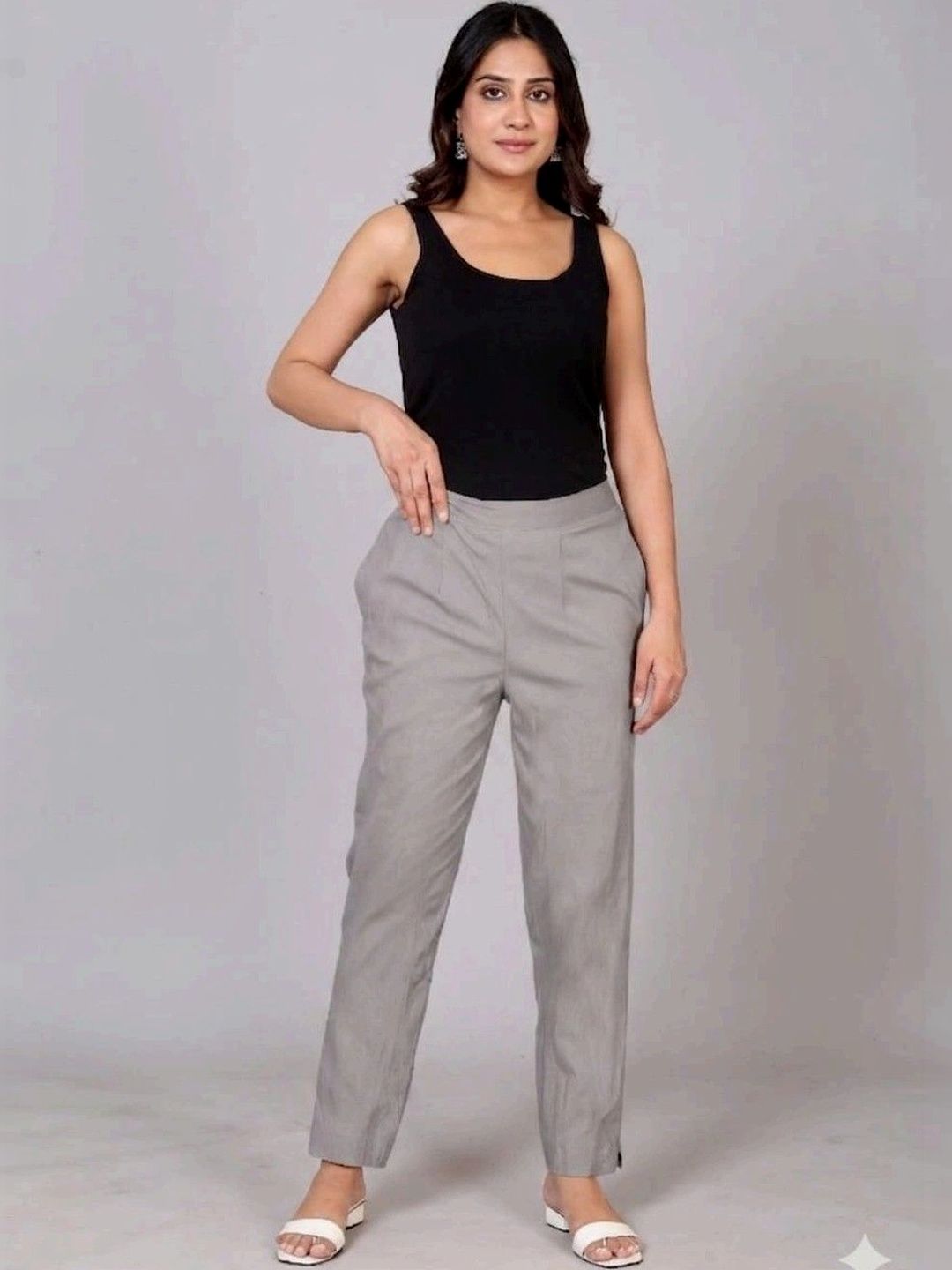 RIVNIX Women Smart High-Rise Trousers-image-31