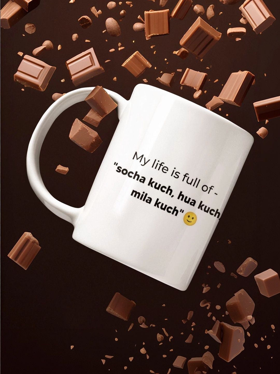 TAJNAN White Text or Slogans Printed Ceramic Glossy Mugs Set of Cups and Mugs-image-24