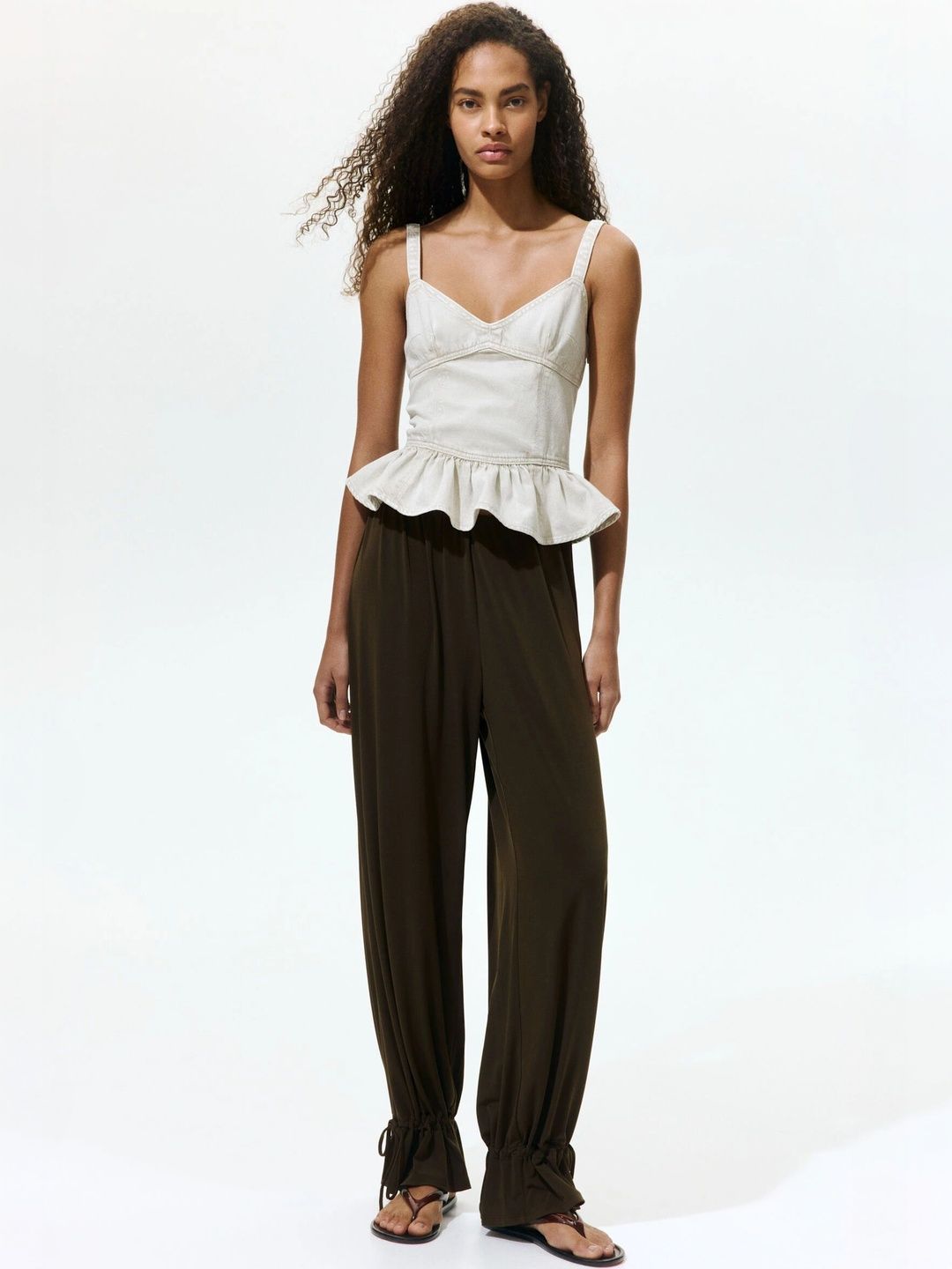 H&M Women Tie-Detail Balloon Trousers-picture-46