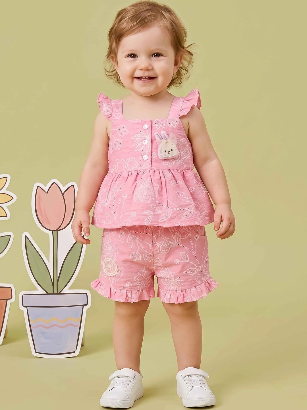 Babys Day Girls Top with Shorts-picture-13