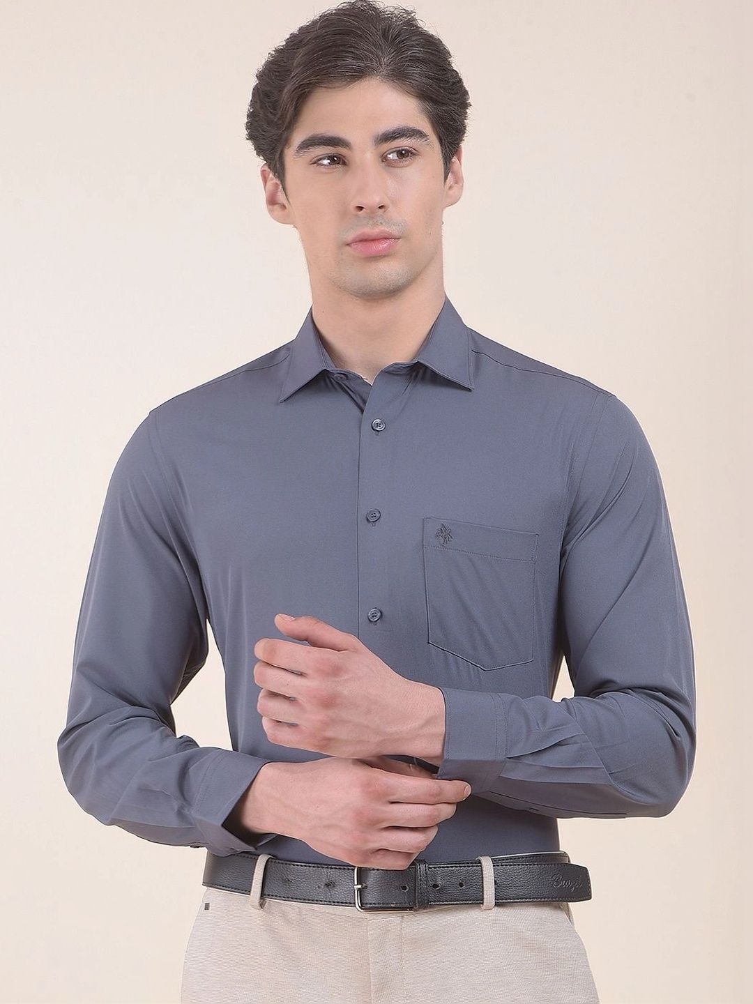 Cantabil Men Slim Fit Formal Shirt-picture-32