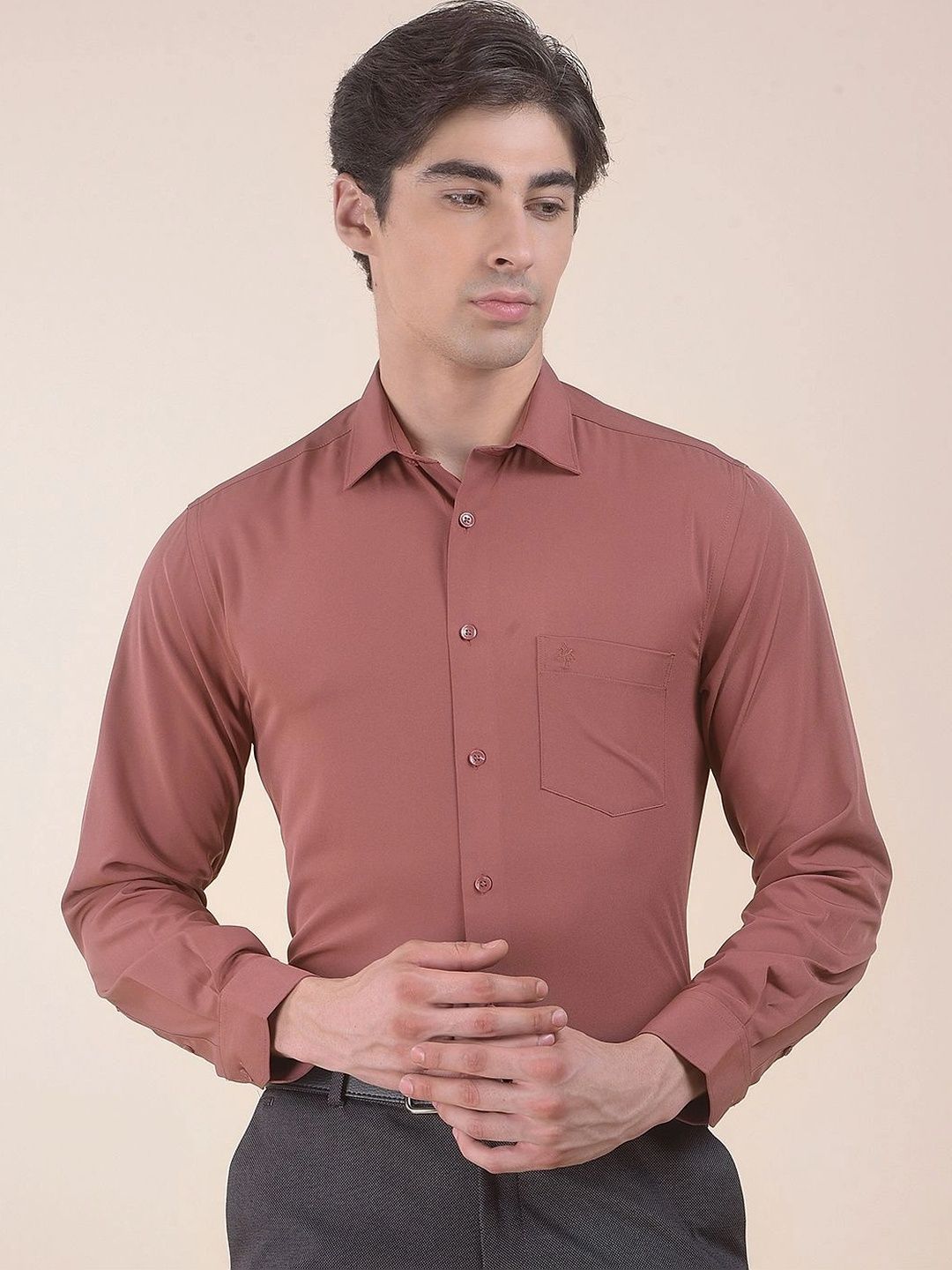 Cantabil Men Slim Fit Formal Shirt-image-39