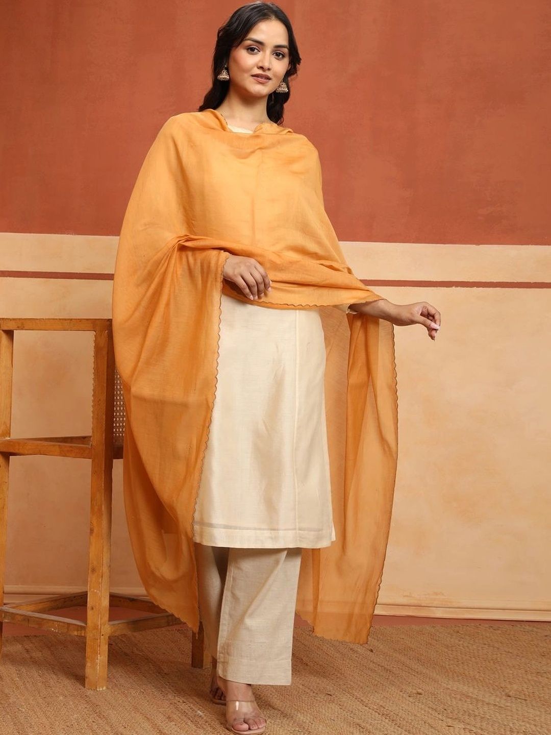 Fabindia Cotton Silk Blend Dupatta-picture-20