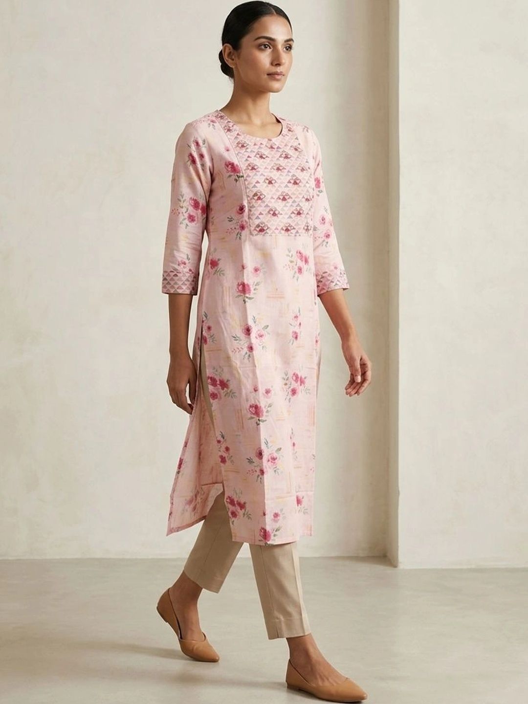 gokurtis Floral Printed Pure Cotton Kurti-picture-30
