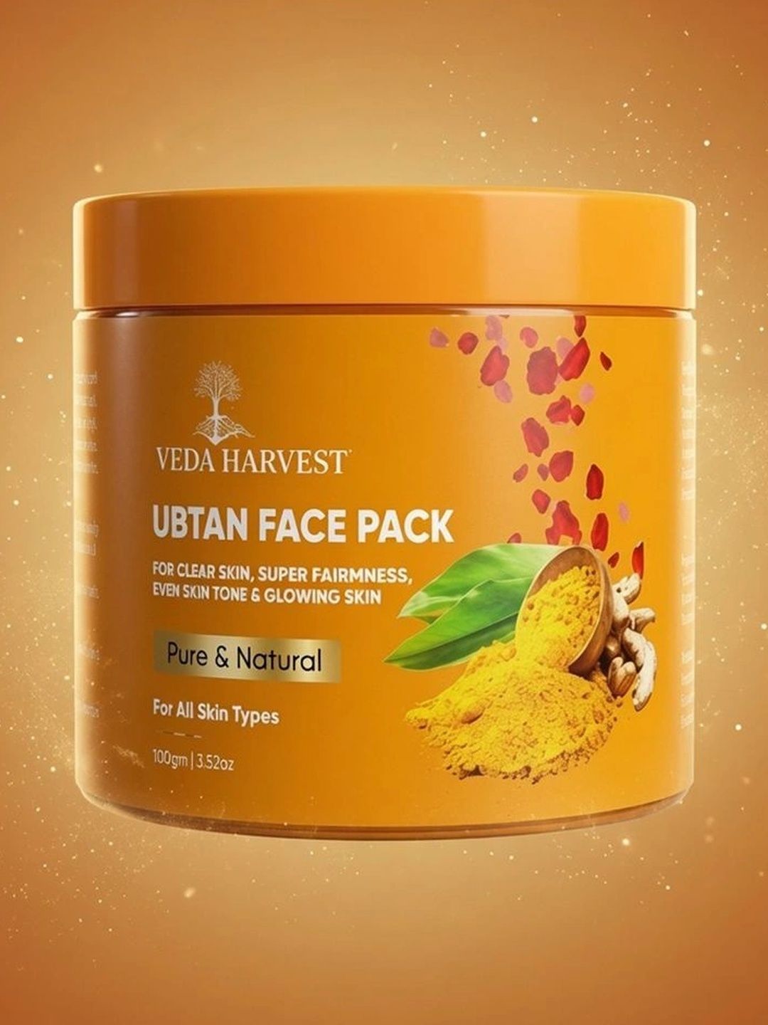 Veda Harvest Ubtan Glow Face Pack For Glowing Skin- 100 g-picture-45