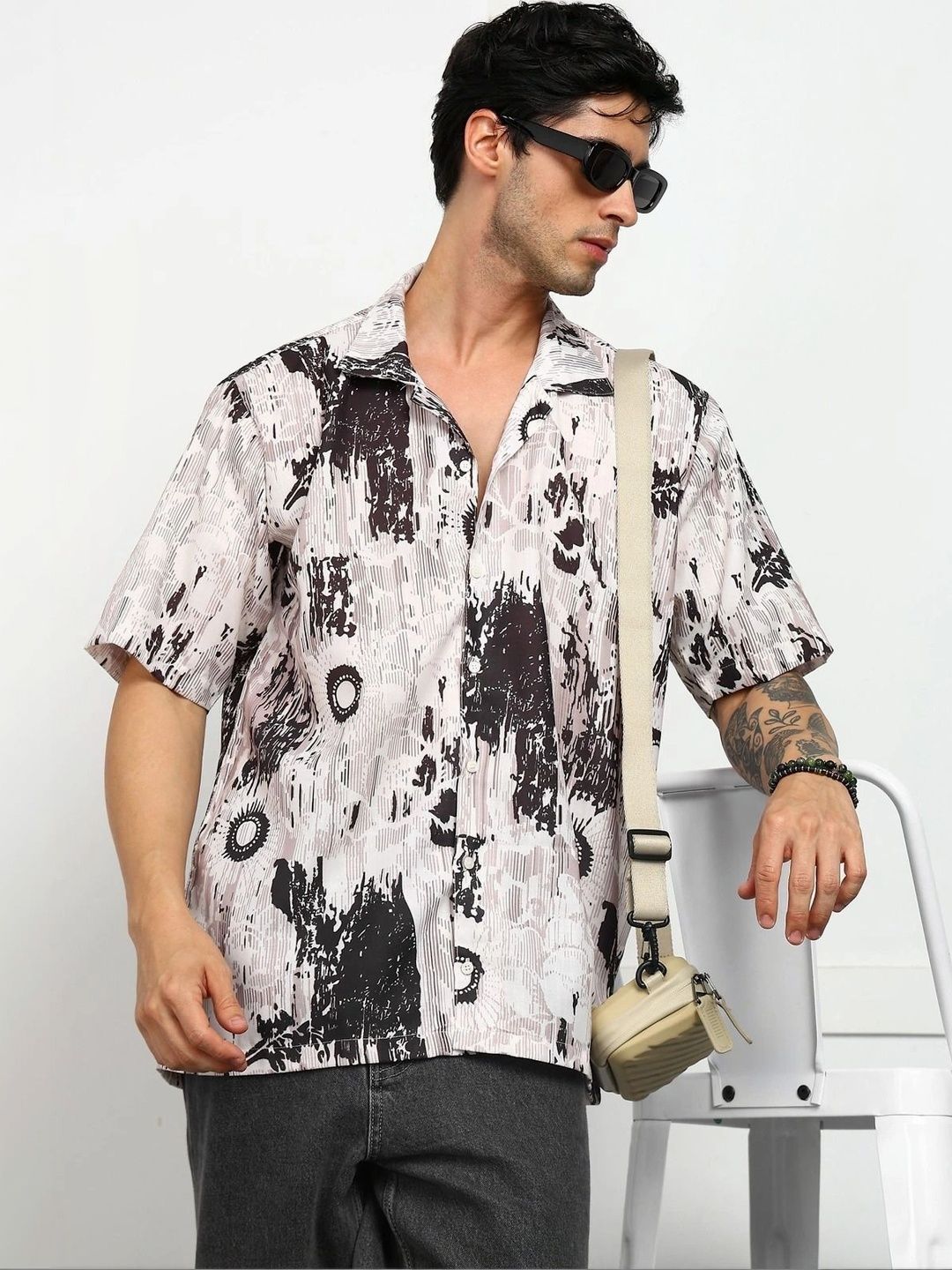 Mast & Harbour Men Classic Printed Casual Shirt-picture-31