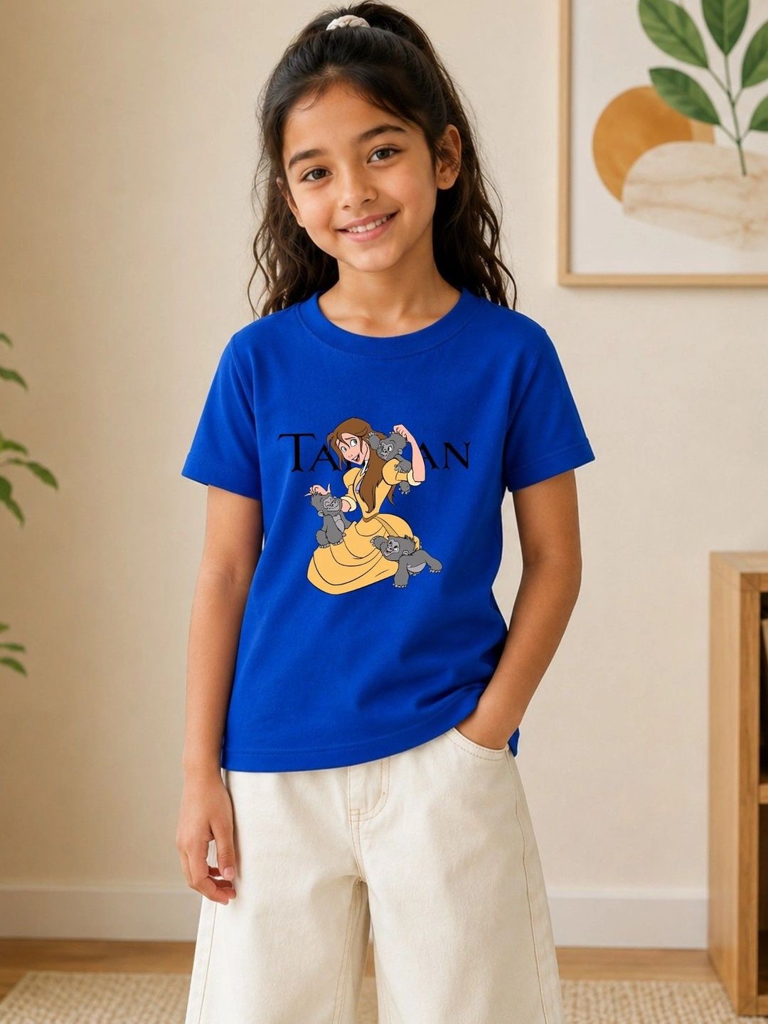 Disney By Miss and Chief Girls Tarzan Printed T-shirt-image-22