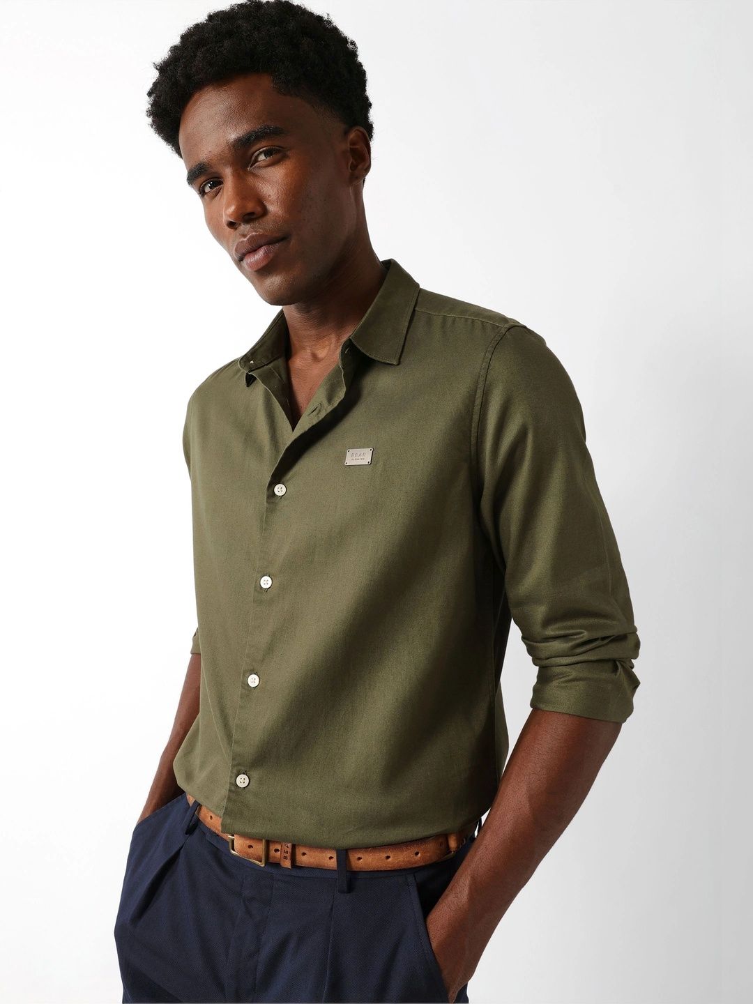 THE BEAR HOUSE Men Slim Fit Casual Shirt-picture-35
