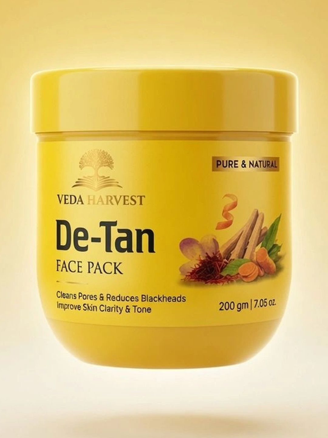 Veda Harvest De-Tan Face Pack For Glowing Skin - 200 g-picture-34