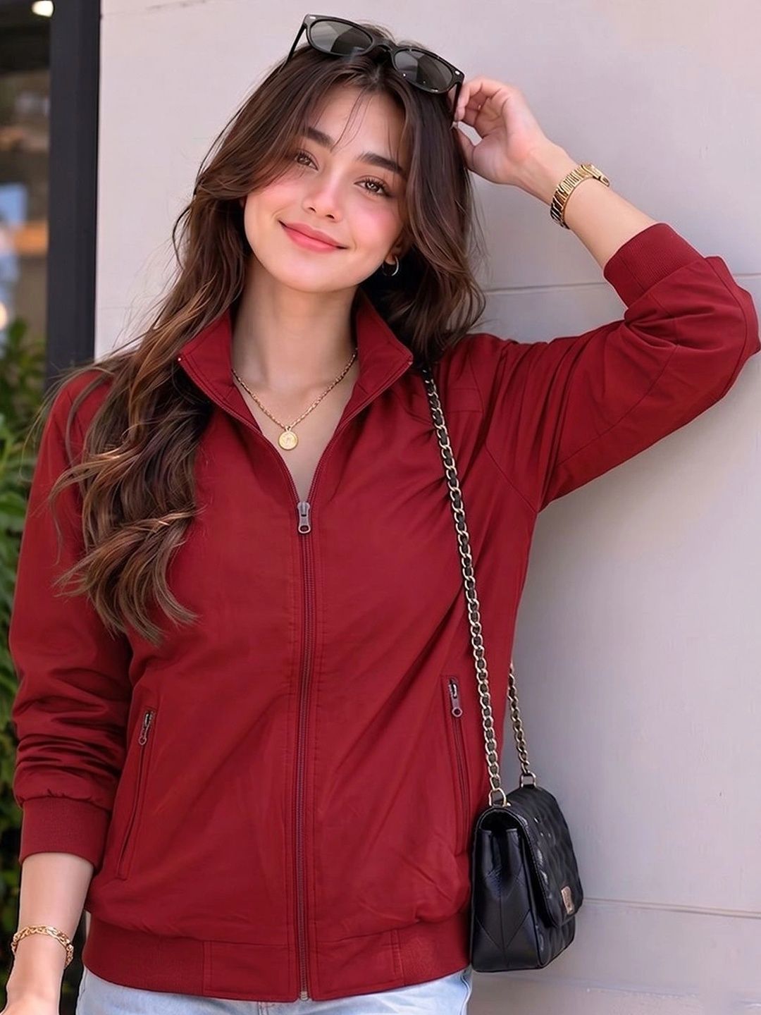 Moda Rapido Women Lightweight Bomber Jacket-picture-14