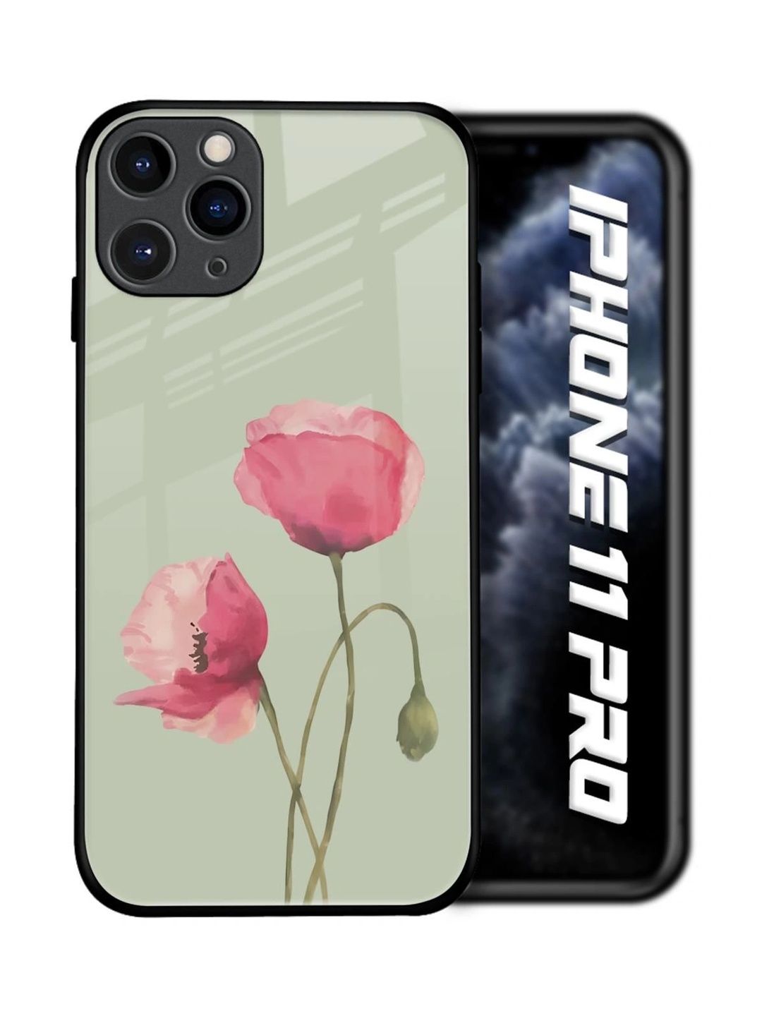 QRIOH Floral Printed iPhone 11 Pro Back Case Mobile Accessories-picture-20